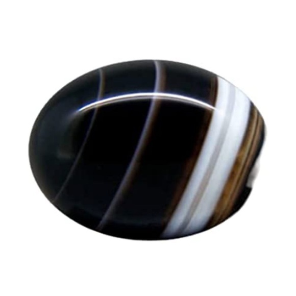 RARE Black Suleiman Suleimani Natural Stone Healing Protection Pendant Necklace - Picture 4 of 4